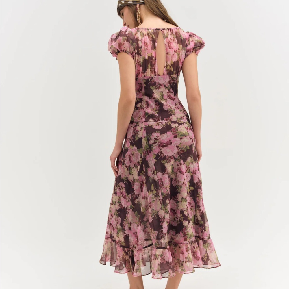 For Love & Lemons Adeline Floral Midi Dress - Picture 2 of 5